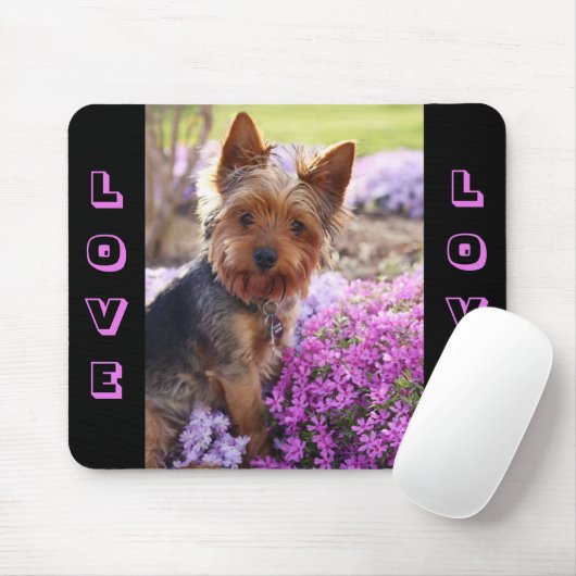 Yorkshire Terrier Welpe Hund Liebe Mousepad (Mit Mouse)