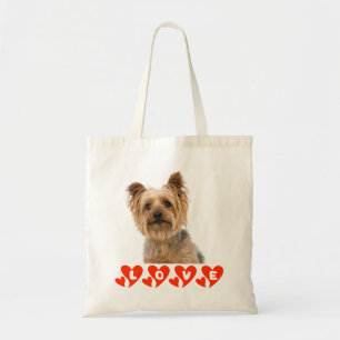 Yorkshire Terrier Welpe Hund Rotes Herz Liebe Tragetasche
