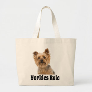 Yorkshire Terrier Welpe Hund Schwarz Yorkies regie Jumbo Stoffbeutel