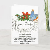 Yorkshire Terrier Welpe Weihnachtsgrüße Feiertagskarte (Rückseite)