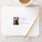 Yorkshire Terrier Welppy Name Address Mailing Labe Adressaufkleber (Insitu)