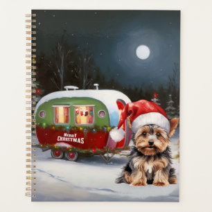 Yorkshire Terrier Wohnwagen Weihnachtsabenteuer Planer