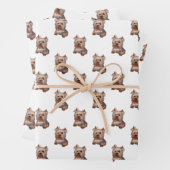 Yorkshire Terrier Wrapping Paper Sheets Geschenkpapier Set (Beispiel)