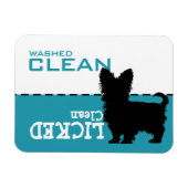 Yorkshire Terrier Yorki Dishwasher Magnet Sign (Horizontal)