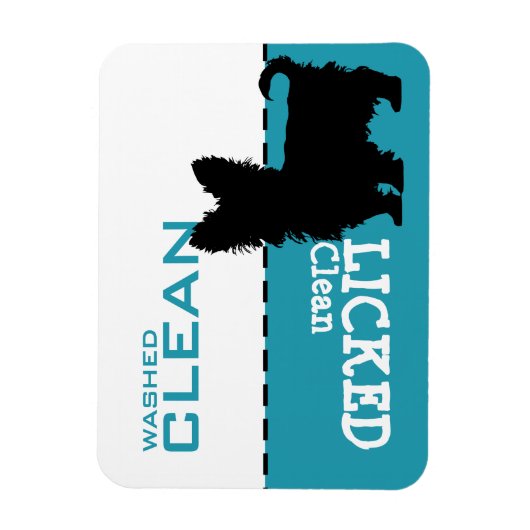 Yorkshire Terrier Yorki Dishwasher Magnet Sign (Vertikal)