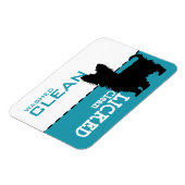 Yorkshire Terrier Yorki Dishwasher Magnet Sign (Linke Seite)