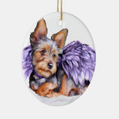 Yorkshire Terrier Yorkie Angel Ornament (Rechts)