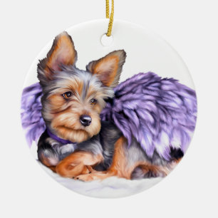 Yorkshire Terrier Yorkie Angel Ornament