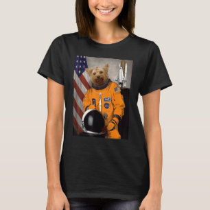 Yorkshire Terrier Yorkie Astronaut Proud Patriotic T-Shirt