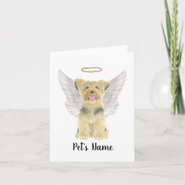 Yorkshire Terrier Yorkie Beileid Memorial Karte