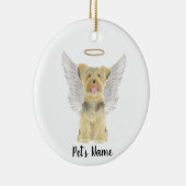 Yorkshire Terrier Yorkie Beileid Memorial Keramik Ornament (Rechts)