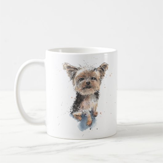Yorkshire Terrier, Yorkie - Best Vater personalisi Kaffeetasse (Links)