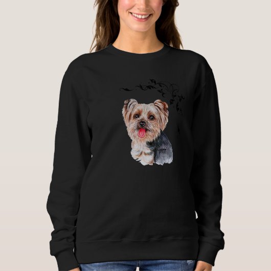 Yorkshire Terrier Yorkie Dog Sweatshirt (Vorderseite)