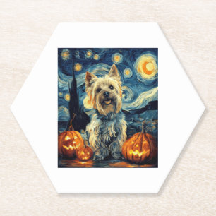 Yorkshire Terrier Yorkie Dog van gogh stry ni Untersetzer