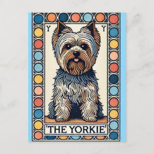 Yorkshire Terrier Yorkie Feiertagspostkarte
