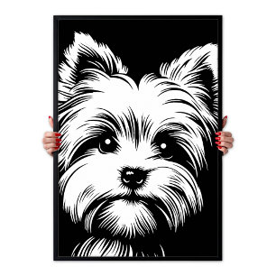 Yorkshire Terrier "Yorkie" Pop Art Chic Ästhetik Poster