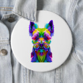 Yorkshire Terrier Yorkie Pop Art Dog Geschenk Button (Beispiel)