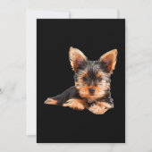 Yorkshire Terrier Yorkie Puppy Dog Dankeskarte (Vorderseite)