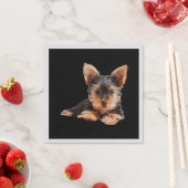 Yorkshire Terrier Yorkie Puppy Dog Serviette (Beispiel)