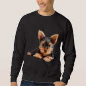 Yorkshire Terrier Yorkie Puppy Dog Sweatshirt (Vorderseite)