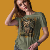 Yorkshire Terrier Yorkie William Morris Style T-Shirt