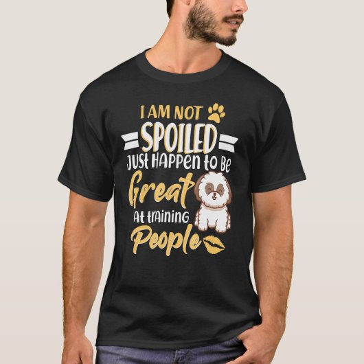 Yorkshire Terrier Yorkies Dog I'be not Spoilde T-Shirt (Vorderseite)