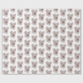 Yorkshire Terrier Zeichnend Geschenkpapier (Flach)