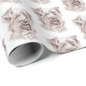 Yorkshire Terrier Zeichnend Geschenkpapier (Rolleneckpunkt)