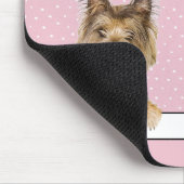 Yorkshire Terrier zu Polka Dots Mousepad (Ecke)