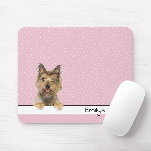Yorkshire Terrier zu Polka Dots Mousepad (Mit Mouse)