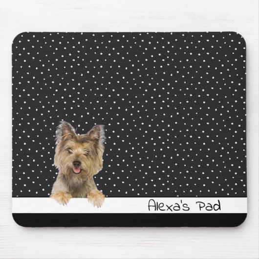 Yorkshire Terrier zu Polka Dots Mousepad (Vorne)