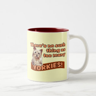 YORKSHIRE-TERRIER ZWEIFARBIGE TASSE