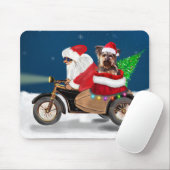 Yorkshire Terrier's Ride Santa Claus auf dem Motor Mousepad (Mit Mouse)