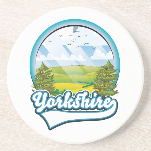 Yorkshire Travel Logo Getränkeuntersetzer (Vorne)