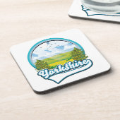 Yorkshire Travel Logo Getränkeuntersetzer (Linke Seite)
