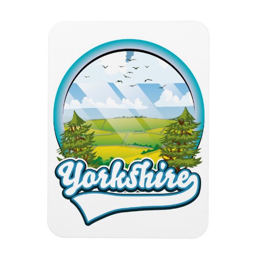 Yorkshire Travel Logo Magnet (Vertikal)