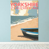 Yorkshire Vintag Railtravel Poster Leinwanddruck (Insitu (Holzboden))