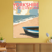 Yorkshire Vintag Railtravel Poster Leinwanddruck (Insitu (Wohnzimmer))