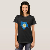 Yorkshire Yorkshire Map of the World T-Shirt (Vorne ganz)