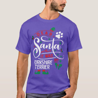 Yorkshireerrier Dog Weihnachtsjunge T-Shirt