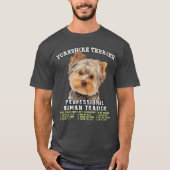 Yorkshireerrier Yorkie Dog Professional Humanraine T-Shirt (Vorderseite)