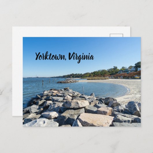 Yorktown Beach in Virginia Postkarte (Vorne/Hinten)