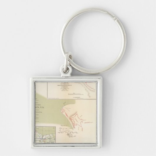 Yorktown, Gloucester, Va Schlüsselanhänger (Vorne)