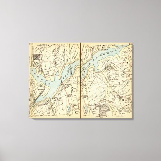 Yorktown, New York 4 Leinwanddruck (Vorderseite)