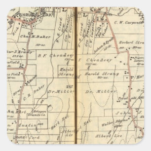 Yorktown, New York 4 Quadratischer Aufkleber