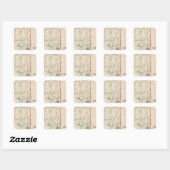 Yorktown NY Quadratischer Aufkleber (Blatt)