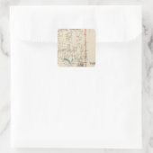 Yorktown NY Quadratischer Aufkleber (Tasche)