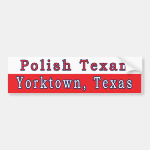 Yorktown Polish Texan Autoaufkleber
