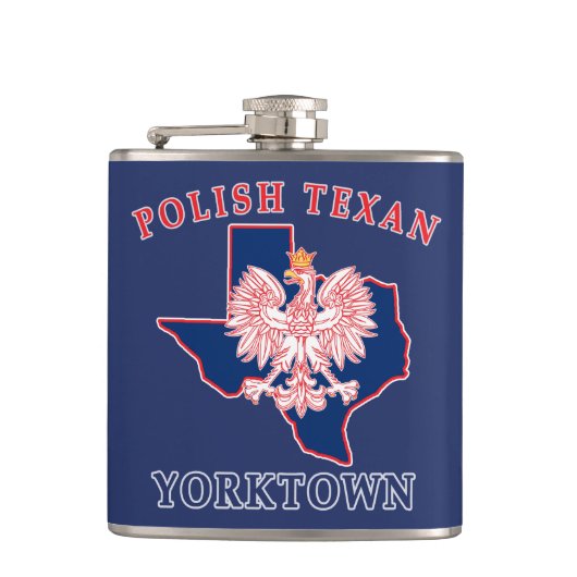 Yorktown Polish Texan Flachmann (Vorderseite)