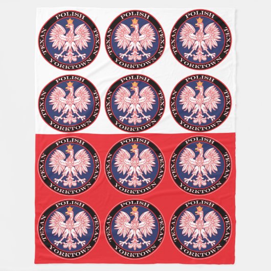 Yorktown Round Polish Texan Fleecedecke (Vorderseite)
